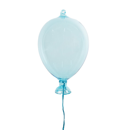 Clayre &amp; Eef | Decoratie hanger ballon Blauw &oslash; 7x14 cm | 6GL4438