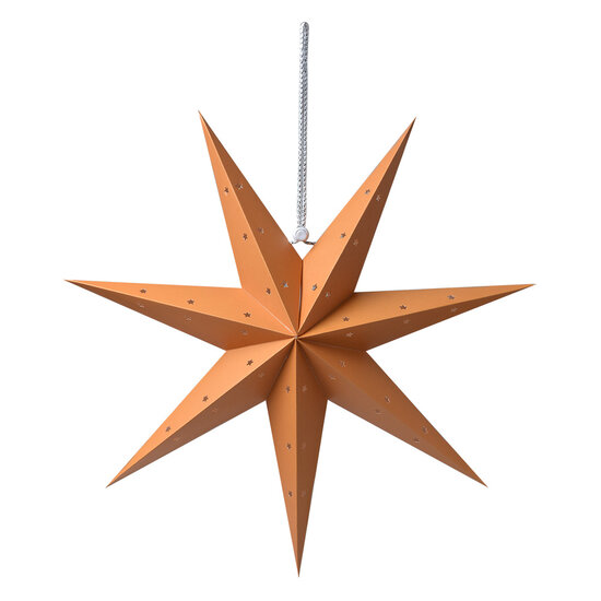 Clayre &amp; Eef | Kerstdecoratie Ster Geel 45x15x45 cm | 6PA0513M