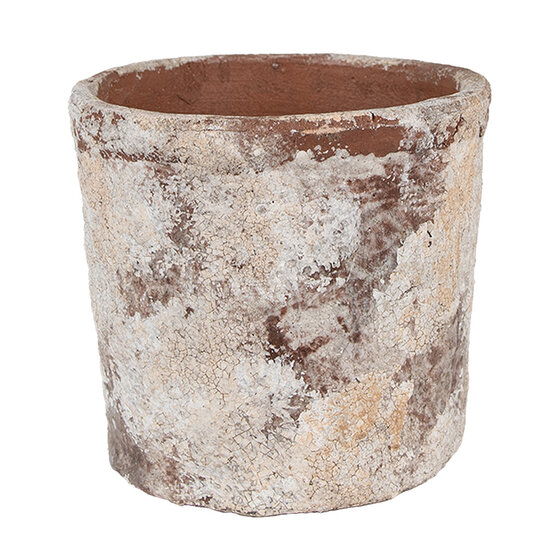 Clayre &amp; Eef | Bloempot Binnen Beige &oslash; 18x15 cm | 6TE0523M