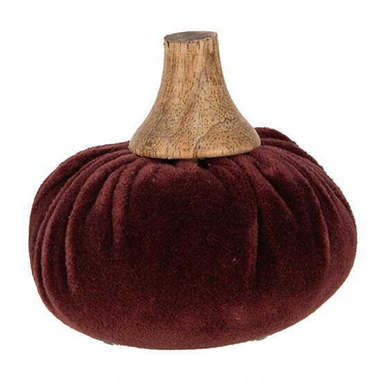 Clayre &amp; Eef | Decoratie Pompoen Rood &oslash; 9x8 cm | 65411