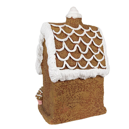 Clayre &amp; Eef | Decoratie Huis met LED Bruin 22x18x39 cm | 6MG0054