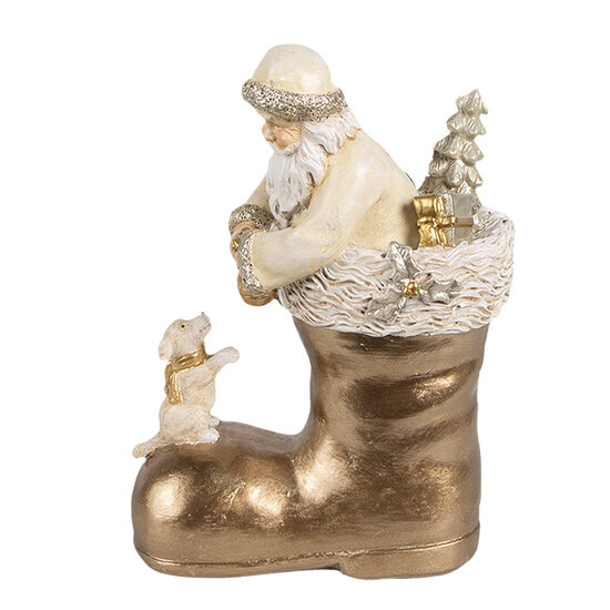 Clayre &amp; Eef | Decoratie Kerstman in laars 12x7x16 cm | 6PR4167