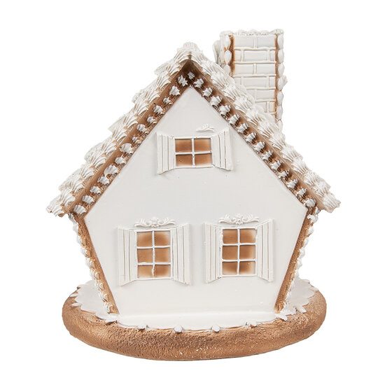 Clayre &amp; Eef | Decoratie Huis met LED Wit 17x16x17 cm / 3xAAA | 6PR4349