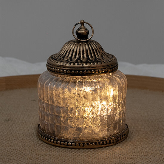 Clayre & Eef | Decoratie met LED Roze ø 10x13 cm / 2xAAA | 6GL4599