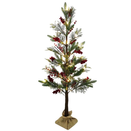 Dekoratief | Decoratieboom &#039;Canadian Berry&#039;, 36 LED, 120cm | A245005