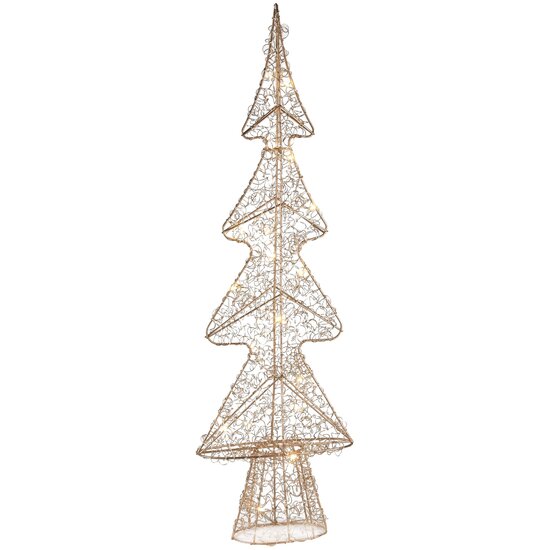 Dekoratief | Deco boom 'Wired', goud, LED, 21x9x68cm | A245860