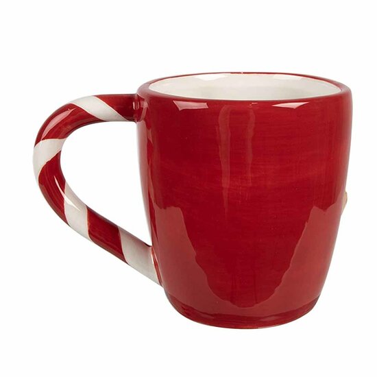 Clayre &amp; Eef | Mok Rood Bruin 14x9x10 cm / 325 ml | 6CEMU0158