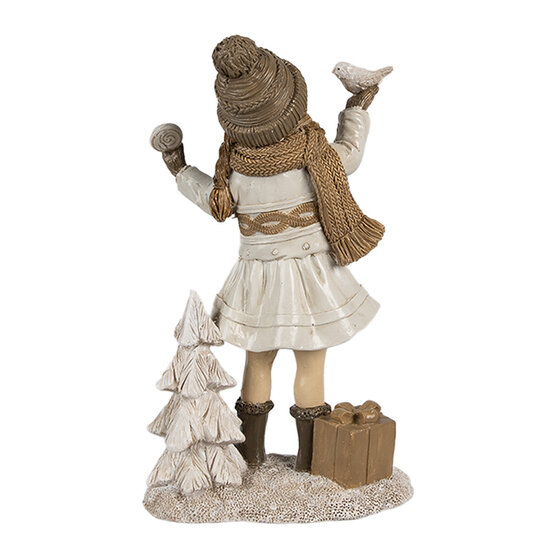 Clayre &amp; Eef | Kerstdecoratie Kind Beige 9x6x16 cm | 6PR4162