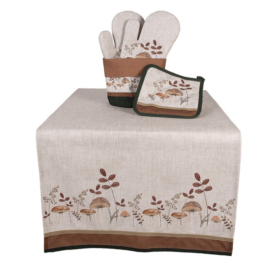 Clayre &amp; Eef | Broodmandje Beige Bruin &oslash; 15x16 cm | LFJ50