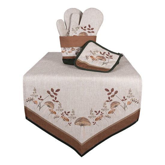 Clayre &amp; Eef | Broodmandje Beige Bruin &oslash; 15x16 cm | LFJ50