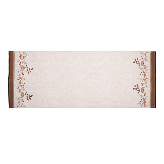 Clayre &amp; Eef | Tafelloper Beige Bruin 50x140 cm | LFJ64