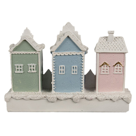 Clayre &amp; Eef | Decoratie Huis Wit 13x4x10 cm | 6PR4204