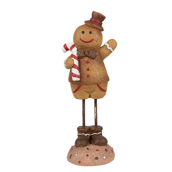 Clayre &amp; Eef | Decoratie peperkoekpop Bruin 7x7x18 cm | 6PR4272