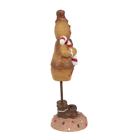 Clayre &amp; Eef | Decoratie peperkoekpop Bruin 7x7x18 cm | 6PR4272