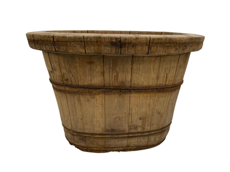 Olijfbak ovaal hout oud bruin  47 x 34 cm | 560502 | Home Sweet Home | Stoer &amp; Sober Woonstijl