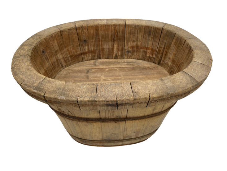 Olijfbak ovaal hout oud bruin  47 x 34 cm | 560502 | Home Sweet Home | Stoer &amp; Sober Woonstijl