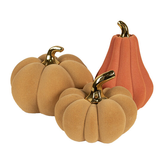 Clayre &amp; Eef | Decoratie Pompoen Oranje &oslash; 13x19 cm | 65535