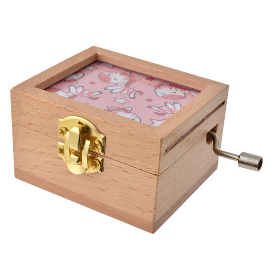 Clayre &amp; Eef | Muziekdoos Roze Bruin 9x6x4 cm | 65653