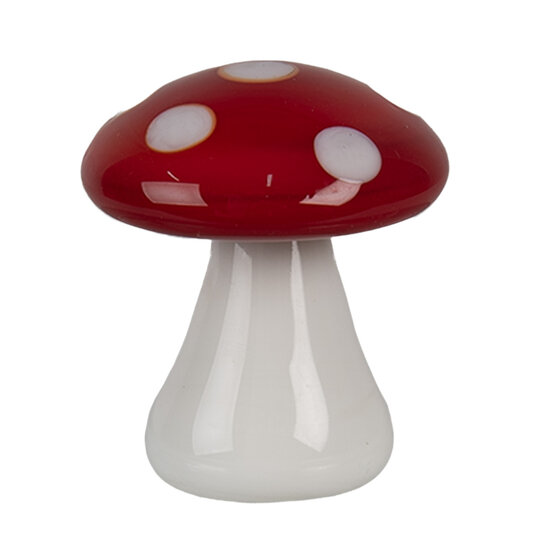 Clayre &amp; Eef | Decoratie Paddenstoel Rood Wit &oslash; 3x3 cm | 6GL4674