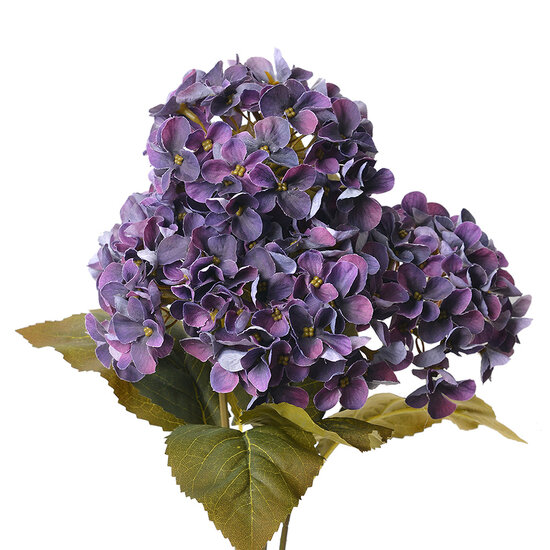 Clayre &amp; Eef | Kunstbloem Hortensia Paars Groen 18x16x44 cm | 6PL0304