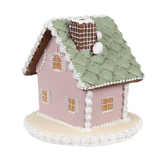 Clayre &amp; Eef | Decoratie Huis Roze 13x13x12 cm | 6PR4355