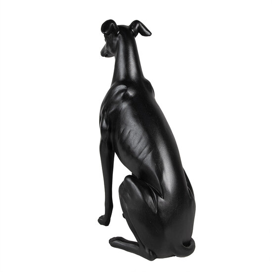 Clayre &amp; Eef | Decoratie Beeld Hond Zwart 20x10x30 cm | 6PR5069