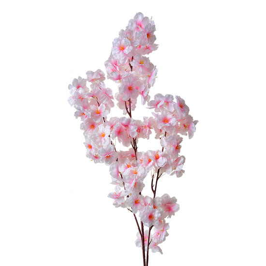 Clayre &amp; Eef | Decoratie tak met bloemen Roze Wit 20x10x106 cm | 5PL0072