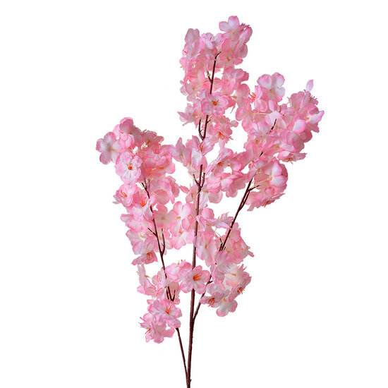 Clayre &amp; Eef | Decoratie tak met bloemen Roze 20x10x106 cm | 5PL0074