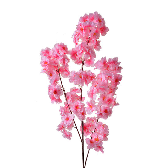 Clayre &amp; Eef | Decoratie tak met bloemen Roze 20x10x106 cm | 5PL0076