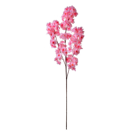 Clayre &amp; Eef | Decoratie tak met bloemen Roze 20x10x106 cm | 5PL0076