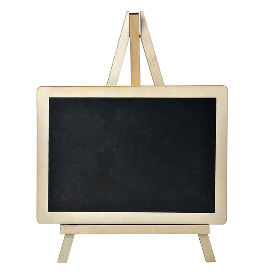 Clayre &amp; Eef | Krijtbord Zwart Beige 20x1x27 cm | 65644