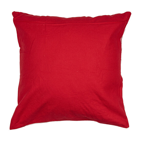 Clayre &amp; Eef | Kussenhoes Rood Wit 45x45 cm | KT021.357