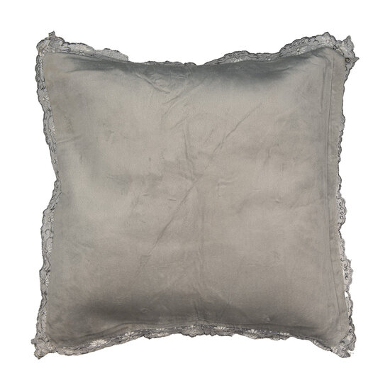 Clayre &amp; Eef | Kussenhoes Paars Beige 55x55 cm | KT030.054