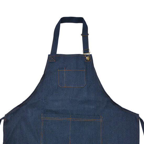 Clayre & Eef | Keukenschort Blauw 77x68 cm | KT041.041