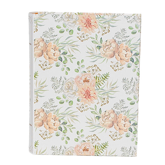 Clayre & Eef | Doos in boekvorm (3) Wit Groen 29x24x7/25x20x6/22x16x5 cm | 66021