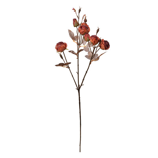 Clayre &amp; Eef | Decoratie tak met bloemen Oranje Bruin 16x9x73 cm | 6PL0330P