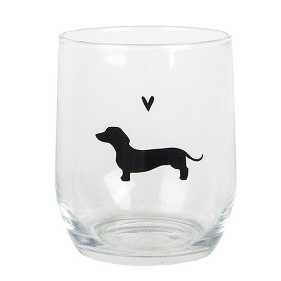 Clayre &amp; Eef | Waterglas Trasparant &oslash; 8x9 cm / 300 ml | PWSGL0004