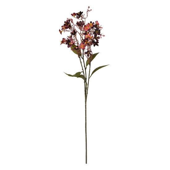 Clayre &amp; Eef | Decoratie tak met bloemen Rood Groen 15x7x70 cm | 5PL0122R