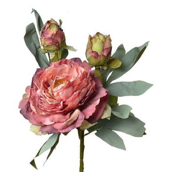 Clayre &amp; Eef | Kunstbloem Rozen Rood 12x12x62 cm | 6PL0332R