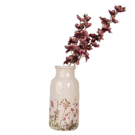 Clayre & Eef | Vaas Beige Roze ø 15x32 cm | 6CE1932L