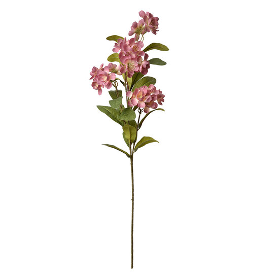Clayre & Eef | Decoratie tak met bloemen Roze Groen 17x14x70 cm | 6PL0344P