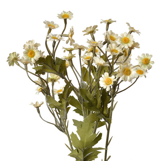 Clayre &amp; Eef | Decoratie tak met bloemen Wit Groen 23x17x60 cm | 6PL0348W