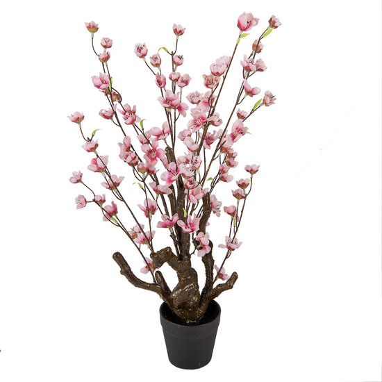 Clayre & Eef | Decoratie boom Bruin Roze 18x18x70 cm | 6PL0372