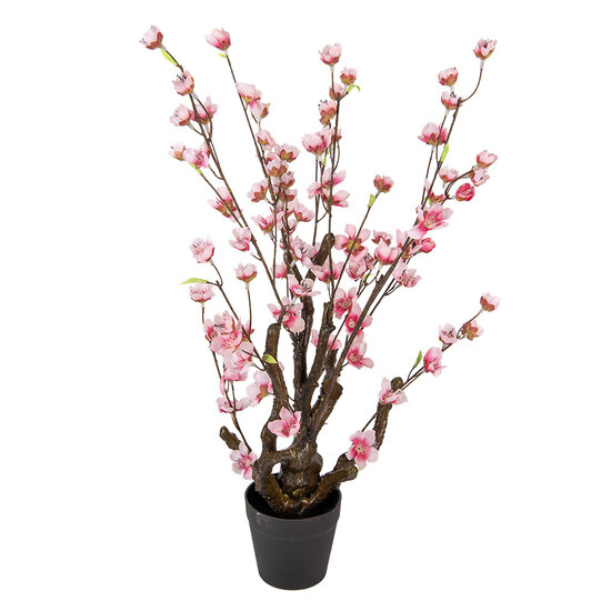Clayre & Eef | Decoratie boom Bruin Roze 18x18x70 cm | 6PL0372
