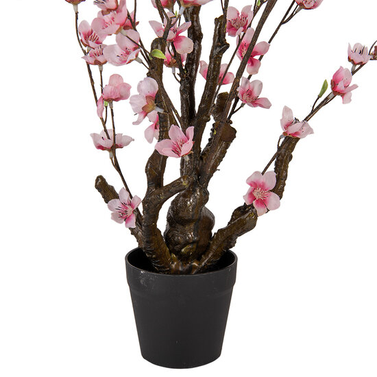 Clayre & Eef | Decoratie boom Bruin Roze 18x18x70 cm | 6PL0372
