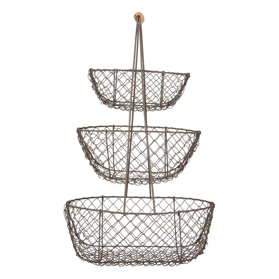 Clayre & Eef | Opbergmand Zwart 30x22x50 cm | 6Y5722