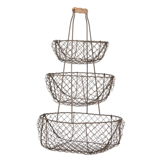 Clayre & Eef | Opbergmand Zwart 30x22x50 cm | 6Y5722