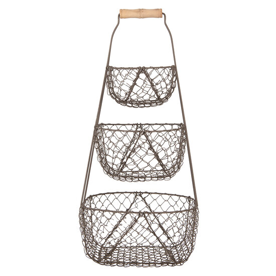Clayre & Eef | Opbergmand Zwart 30x22x50 cm | 6Y5722