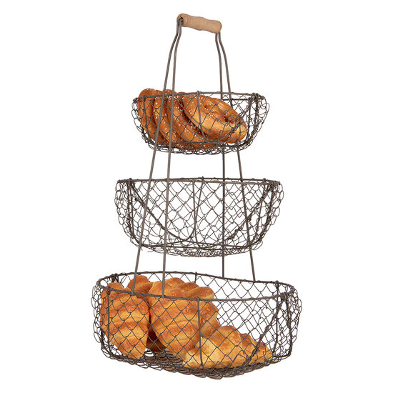 Clayre & Eef | Opbergmand Zwart 30x22x50 cm | 6Y5722