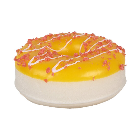 Clayre &amp; Eef | Decoratie donut Geel &oslash; 8x3 cm | 65982